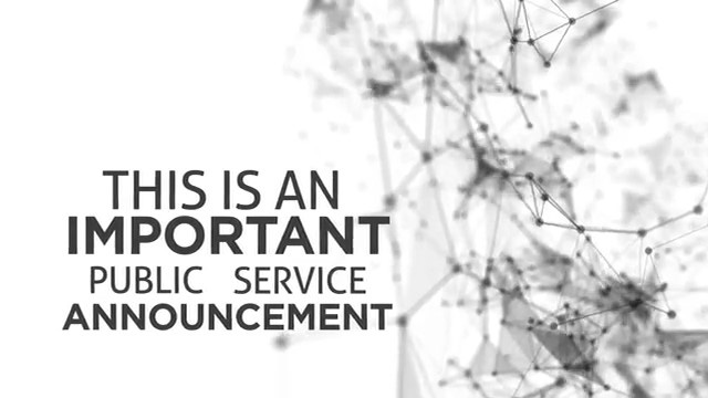 This is an important public serive announcement