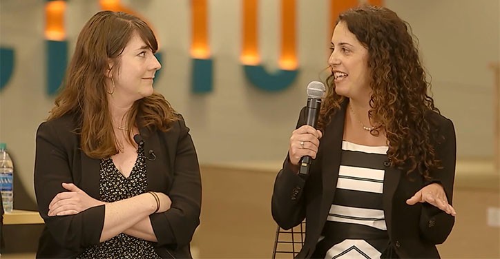 Panel of women talking