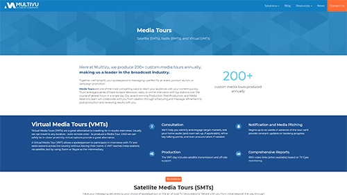 Media Tours Web Page